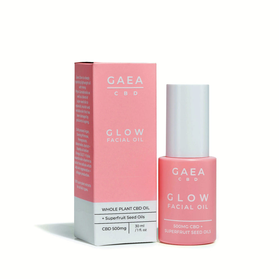 Glow Facial Oil | 30ml Bottle | 500mg CBD | Soothe & Hydrate